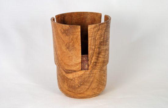 Custom Black Gum Burl Vase