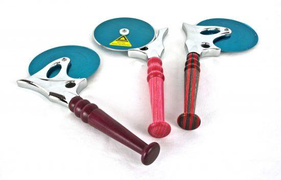 Custom Wood Pizza Cutters