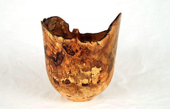 Splated Wormy Maple Vase