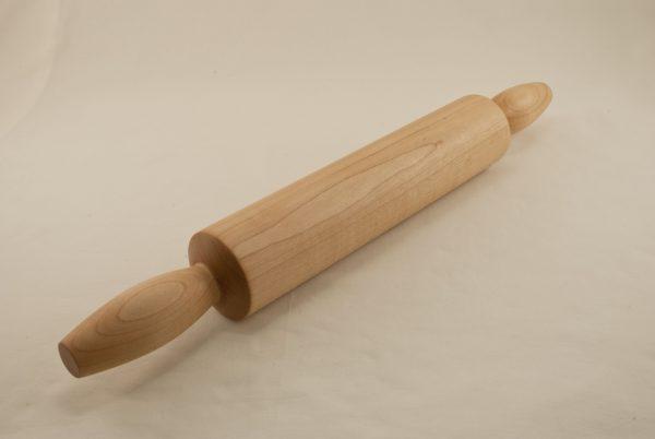 Hard Maple Fixed Handle Rolling Pin