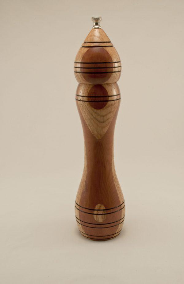 Cedar and Oak Pepper Mill