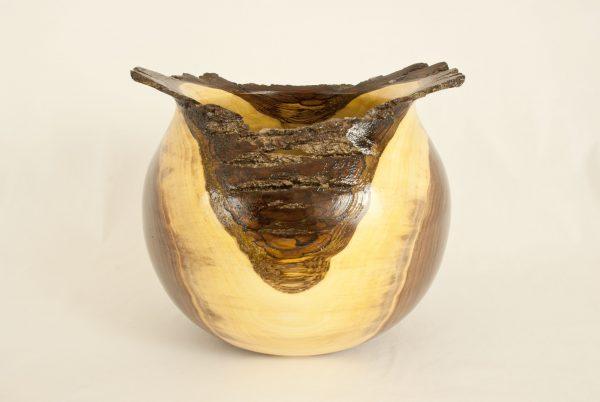 Mike Sorge Inspired Natural Edge Winged Walnut Vase