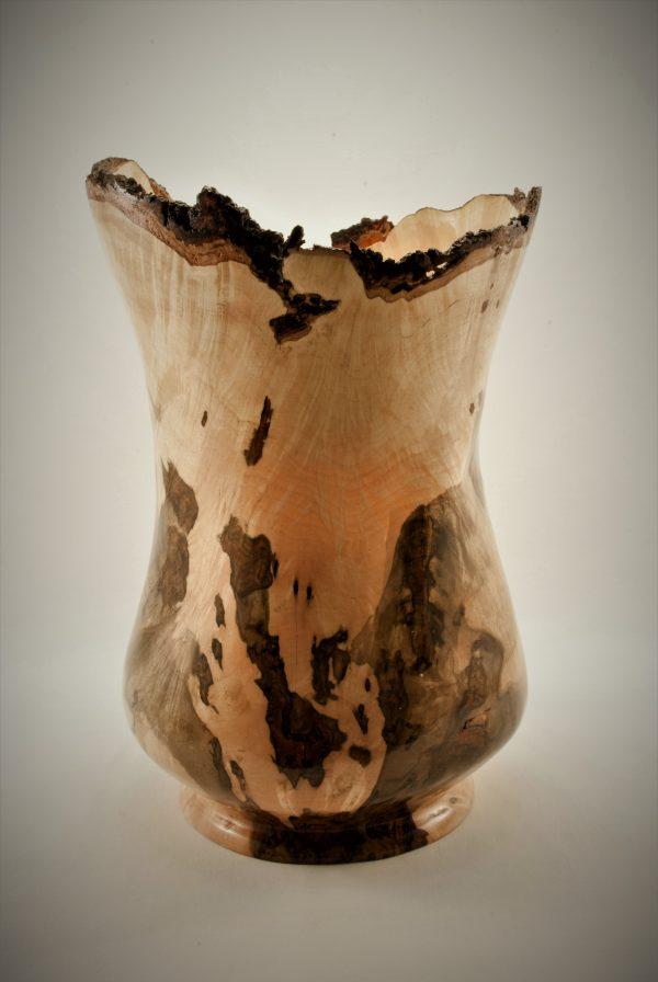 Large Hard Maple Burl Vase - Image 2