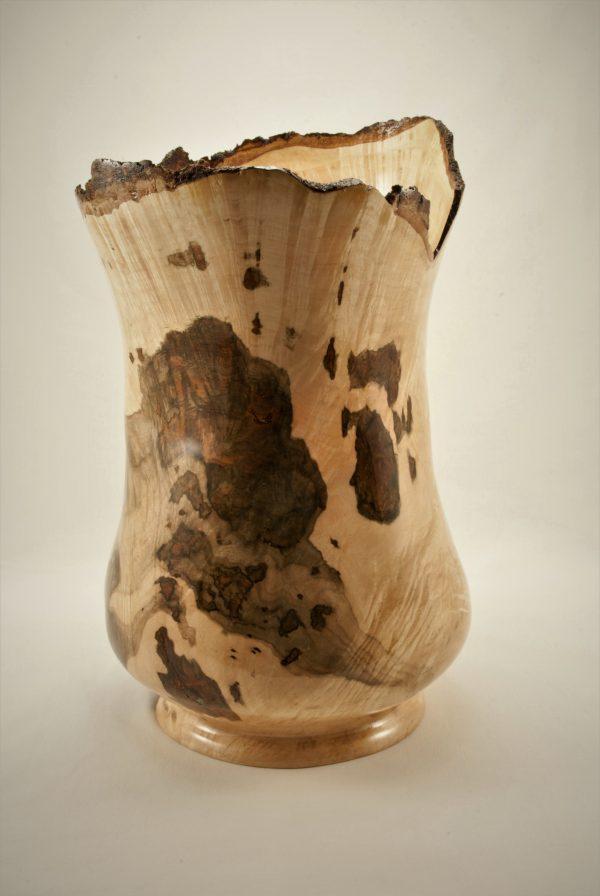 Large Hard Maple Burl Vase
