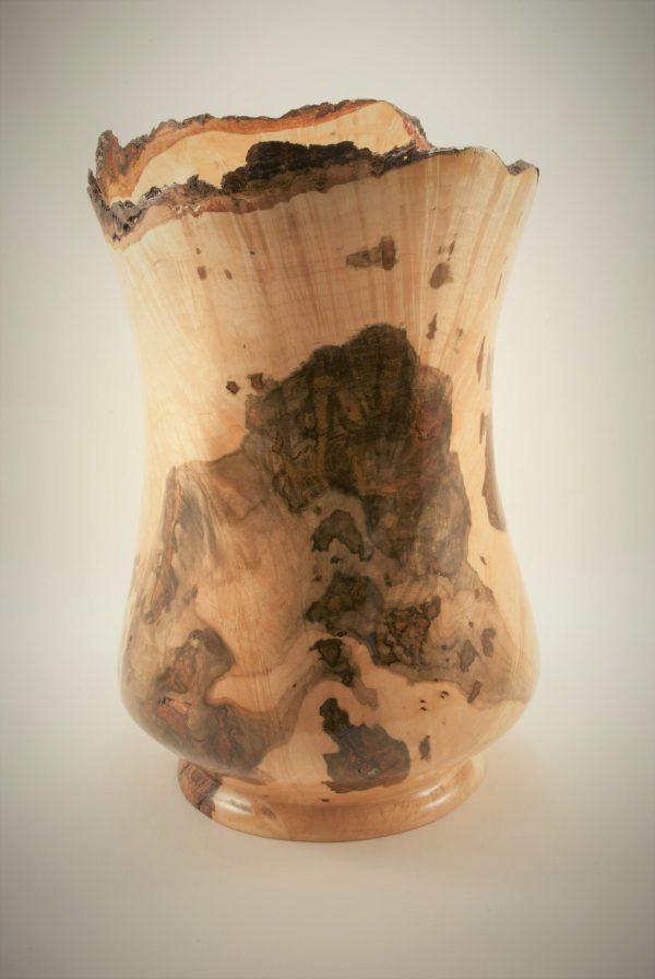 Large Hard Maple Burl Vase - Image 3