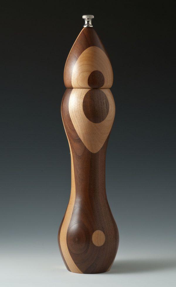Walnut and Maple Pepper Mill