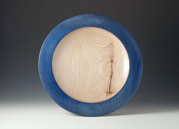 Royal Blue Rim Dyed Cherry Platter