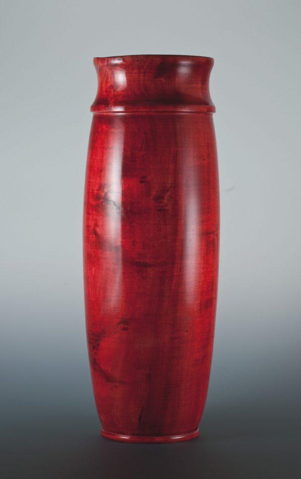 Red Dyed Maple Vase