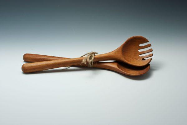 Cherry - Salad Fork and Spoon Servers