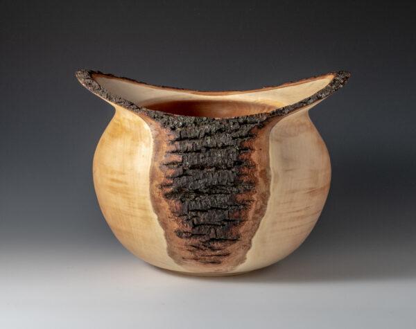 Mike Sorge Inspired Natural Edge Winged Norway Maple Vase