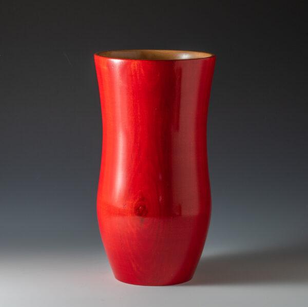 Red Dyed Maple Vase
